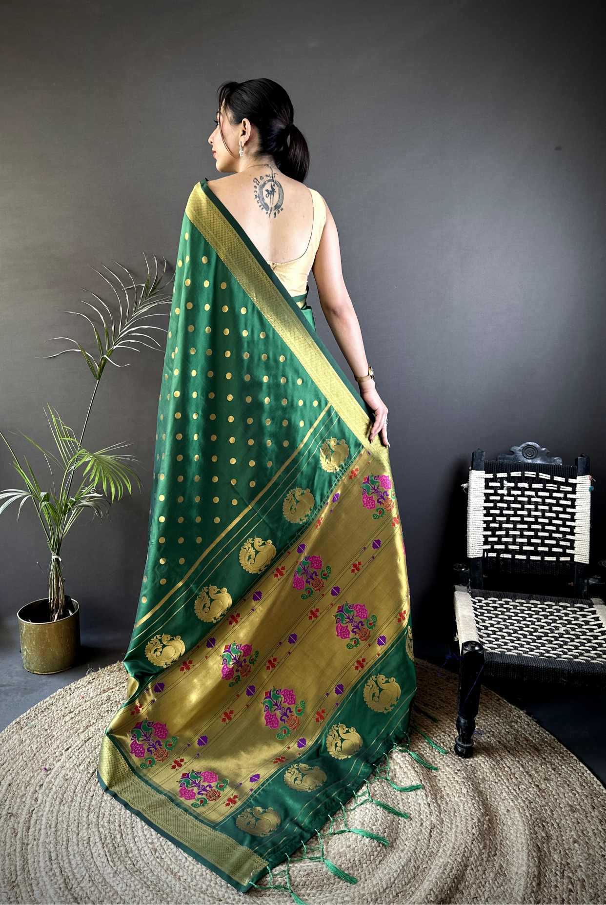 Lichi Silk Paithani Saree