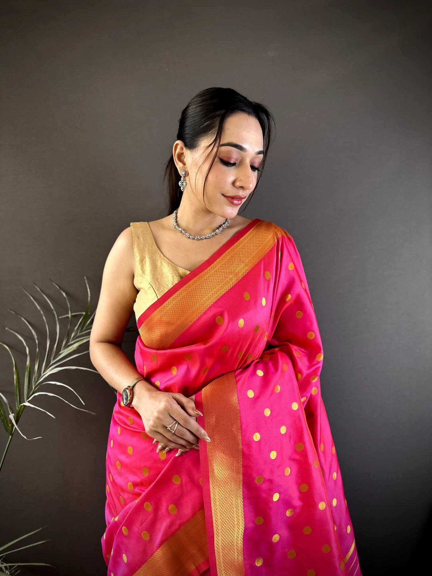 Lichi Silk Paithani Saree