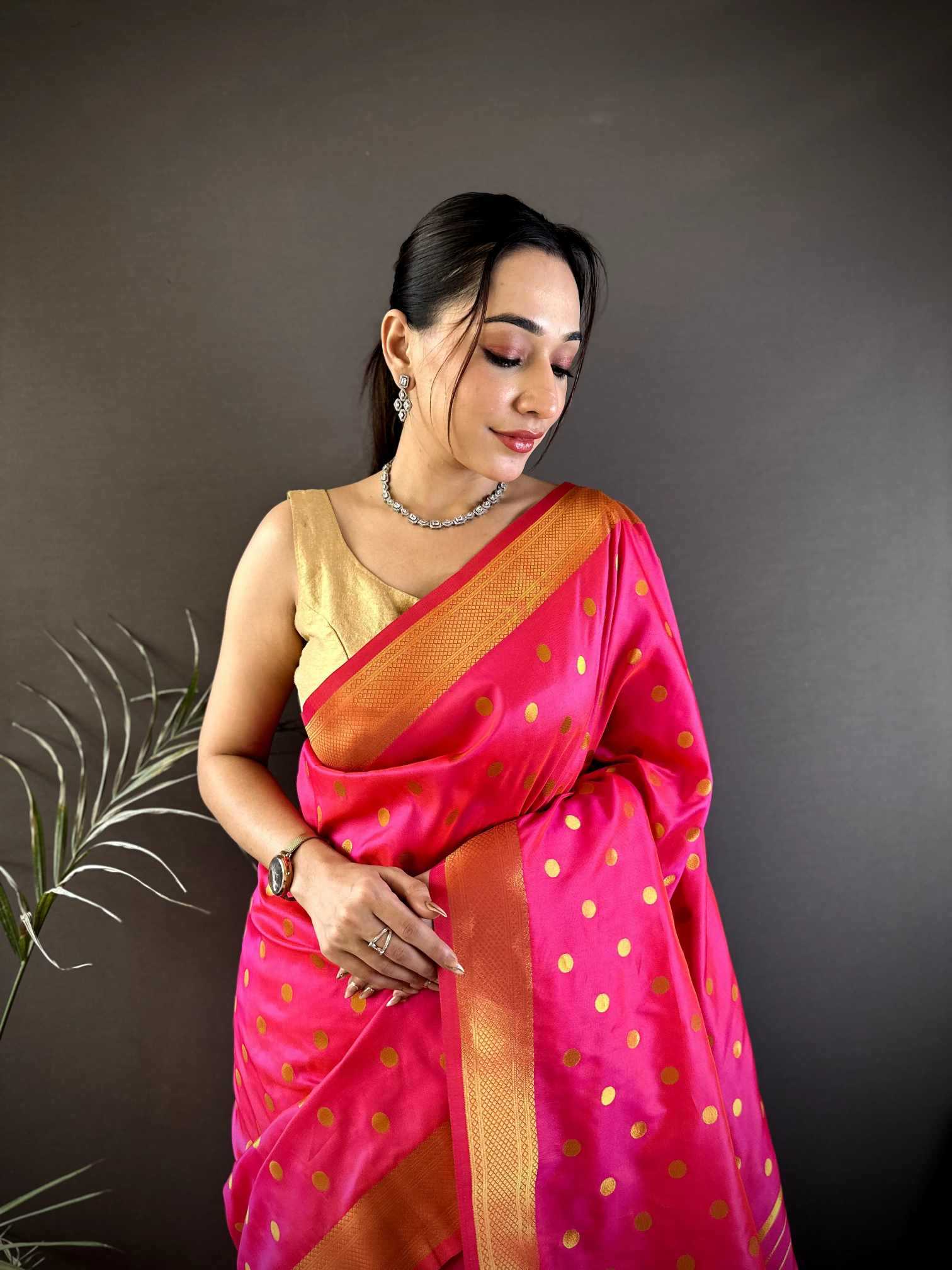 Lichi Silk Paithani Saree