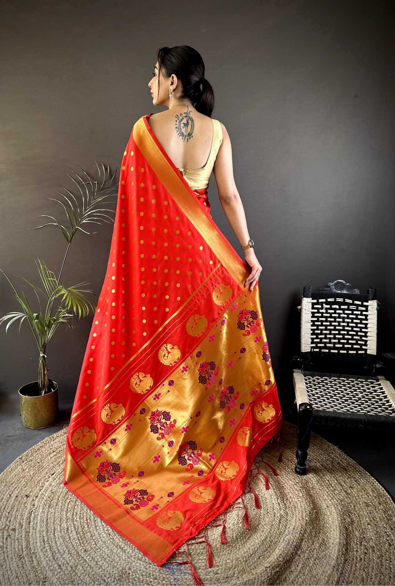 Lichi Silk Paithani Saree