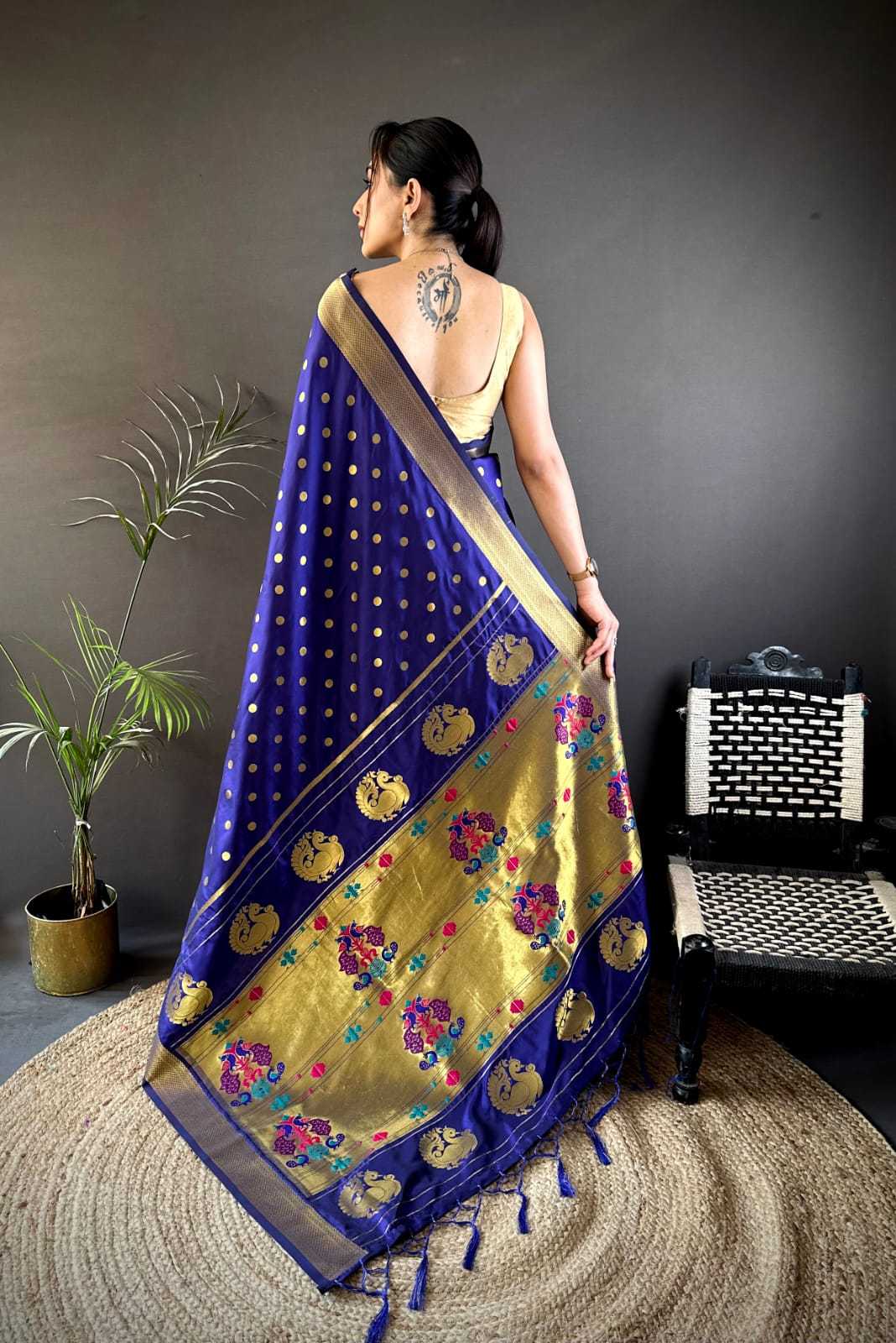 Lichi Silk Soft Saree in Red