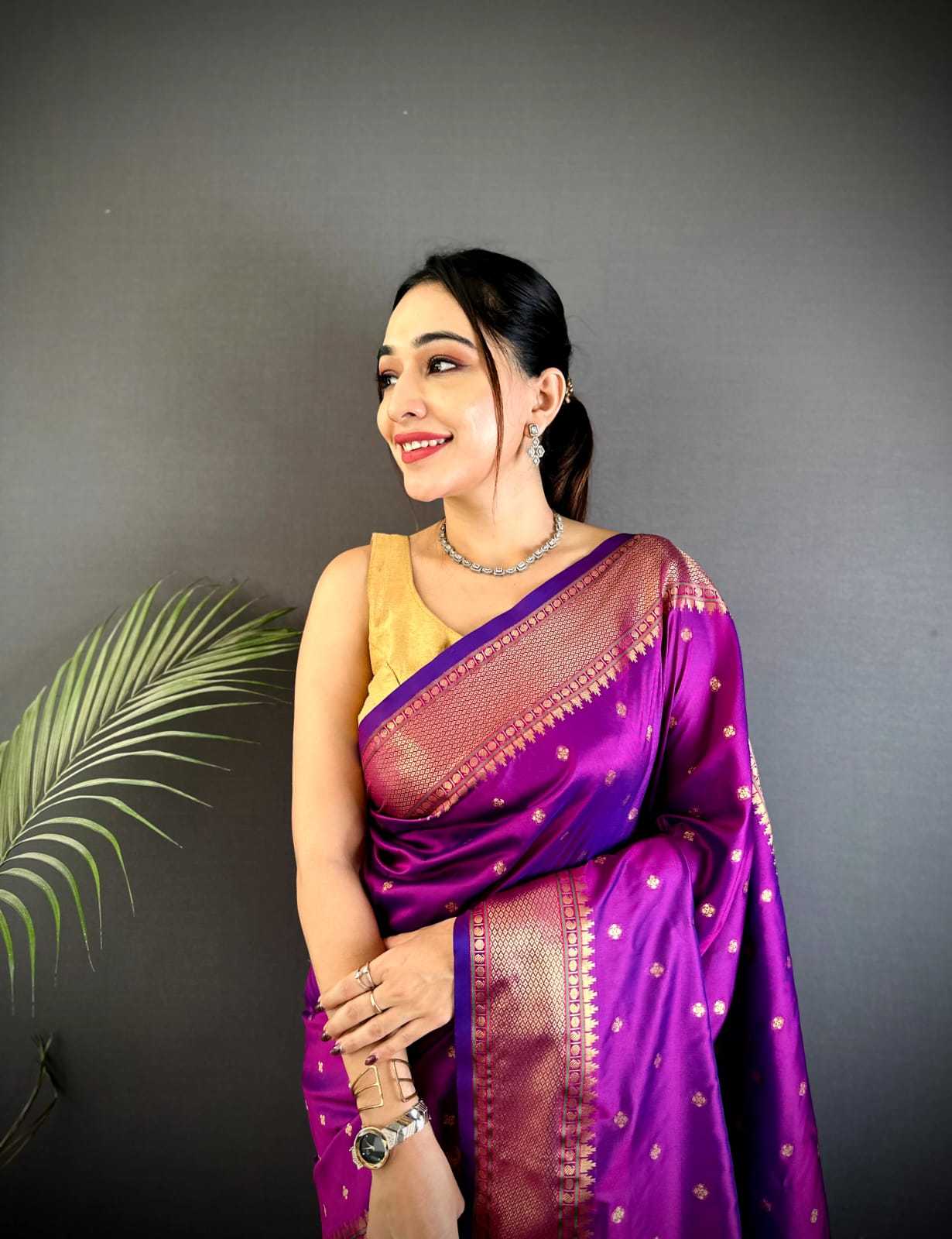 Lichi Silk Banarasi Saree
