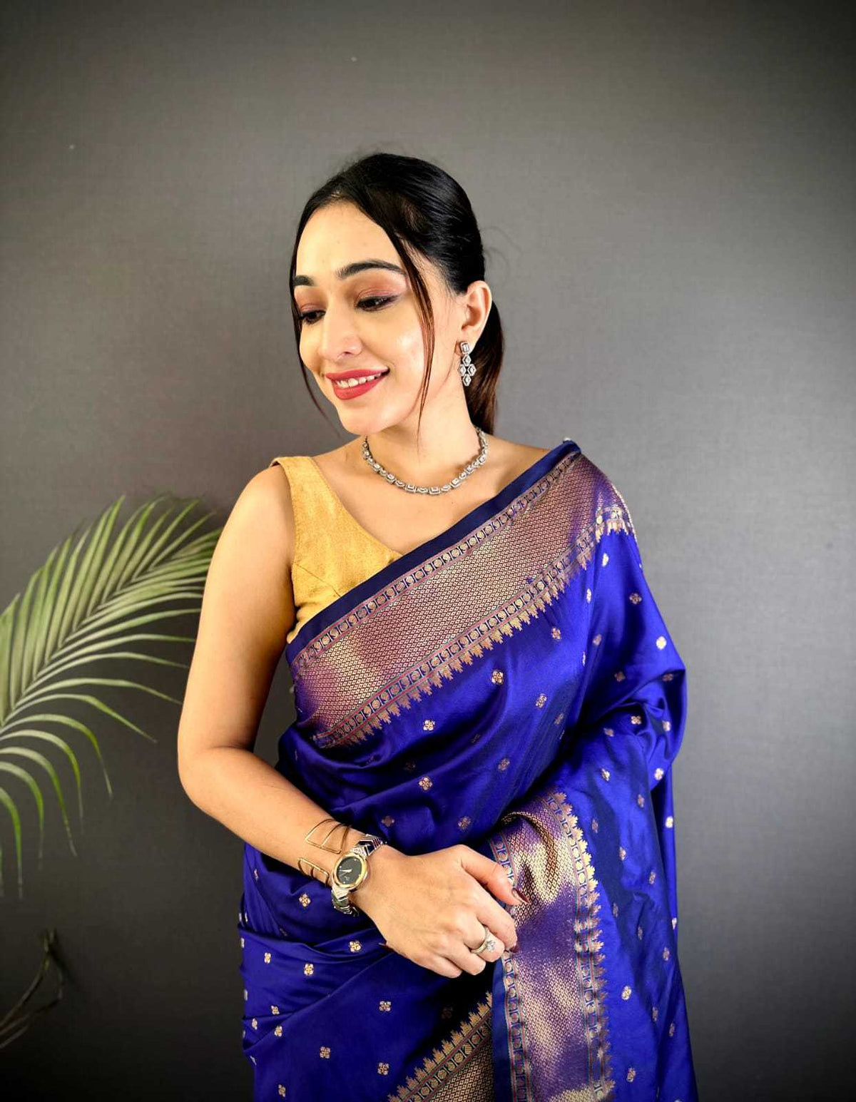 Lichi Silk Banarasi Saree