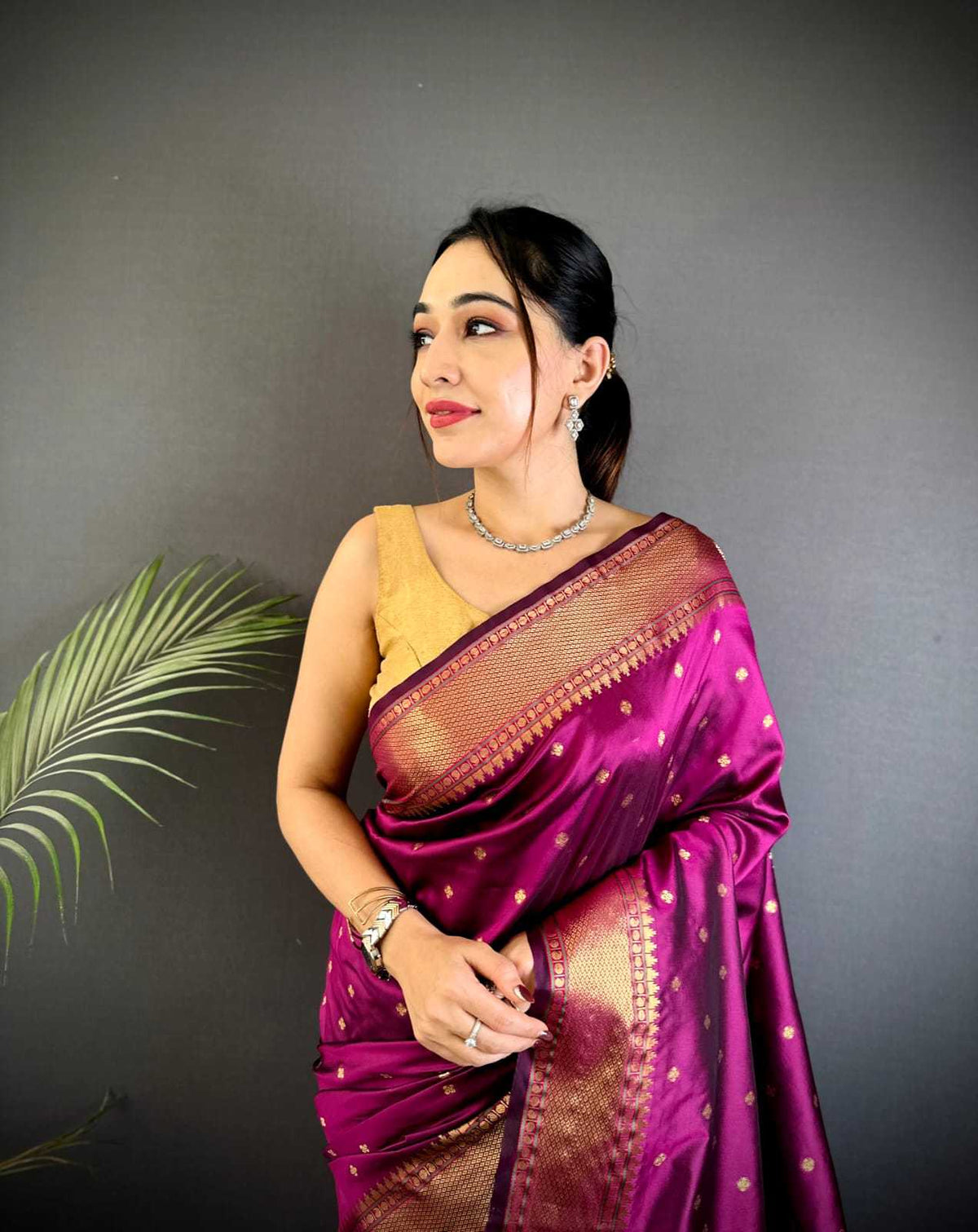 Lichi Silk Banarasi Saree
