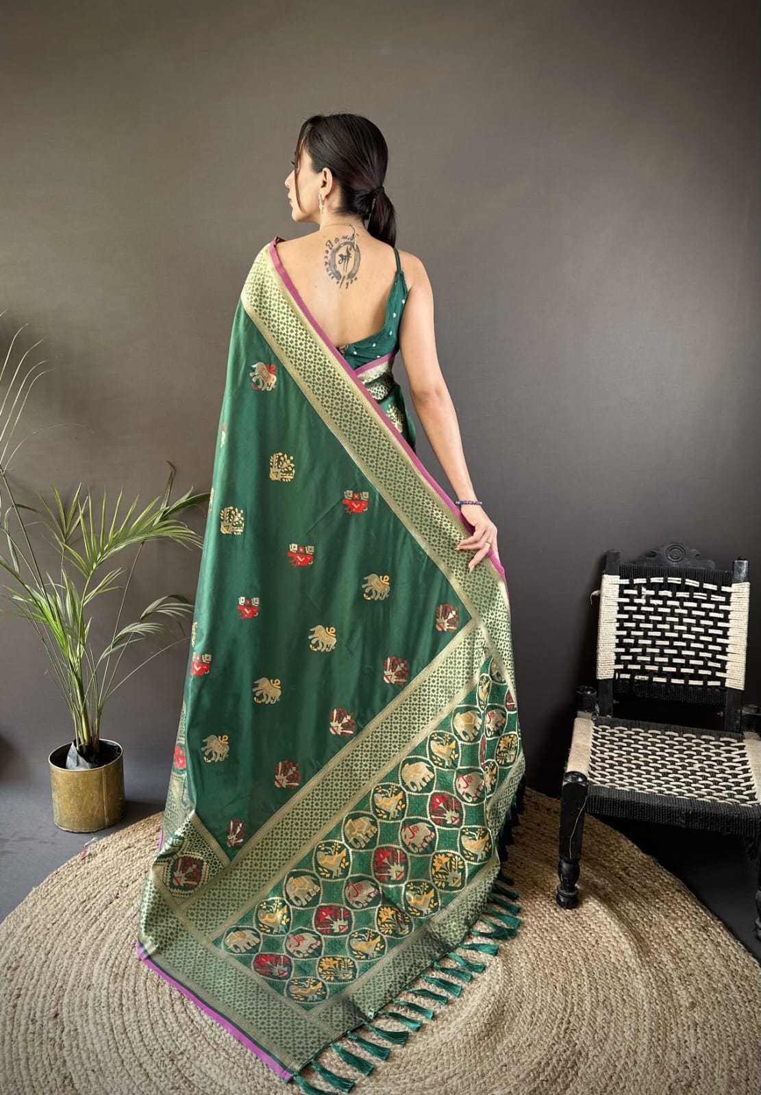 Pooja Lichi Silk Soft Saree