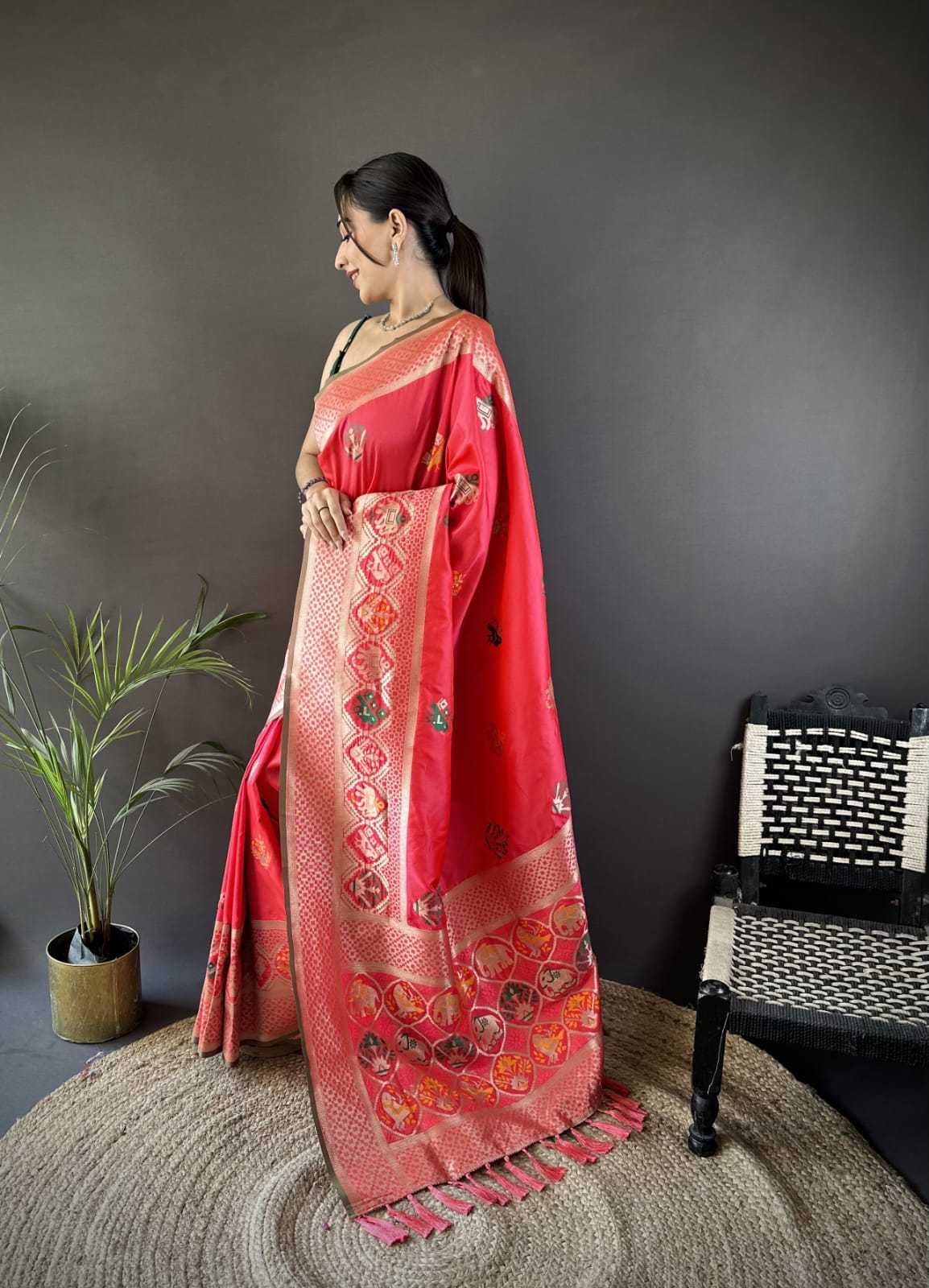 Pooja Lichi Silk Soft Saree