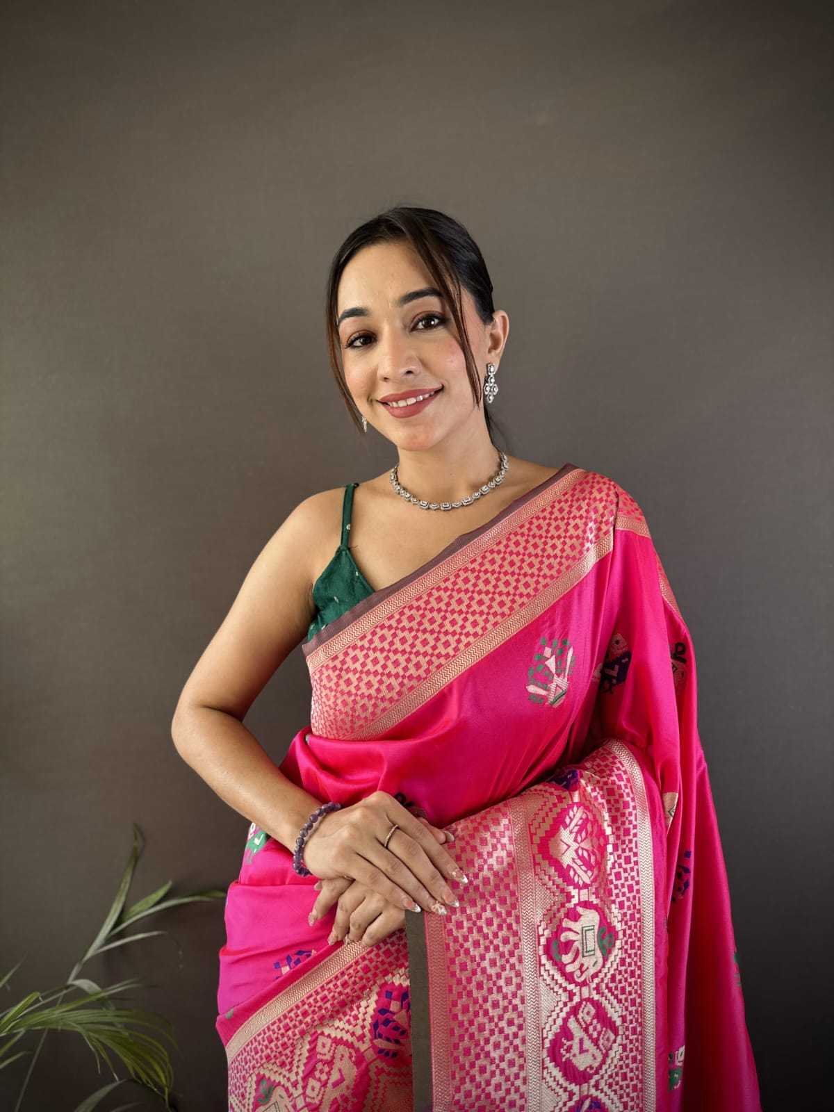 Pooja Lichi Silk Soft Saree