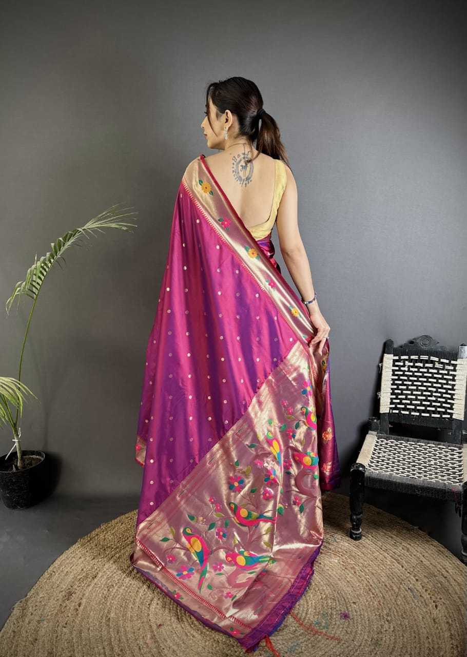 Lichi Silk Paithani Saree
