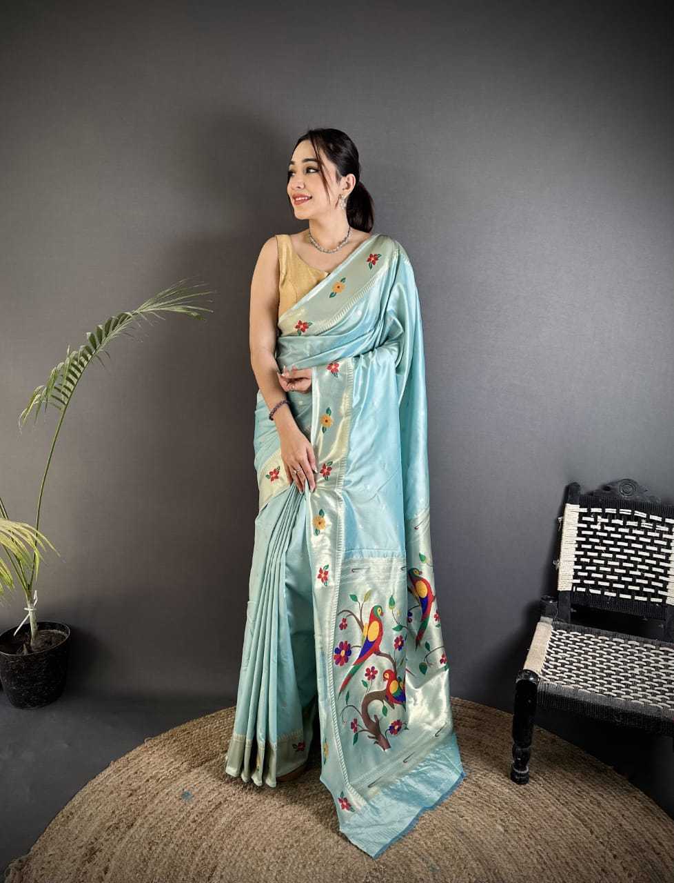 Lichi Silk Paithani Saree