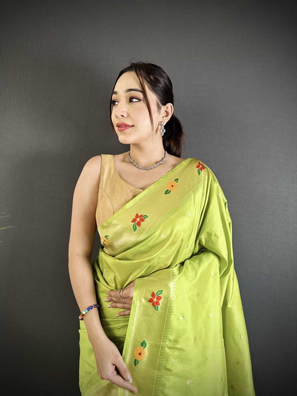 Lichi Silk Paithani Saree