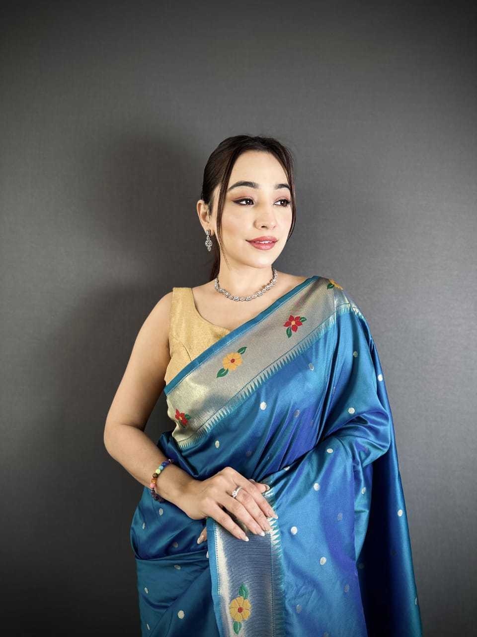 Lichi Silk Paithani Saree