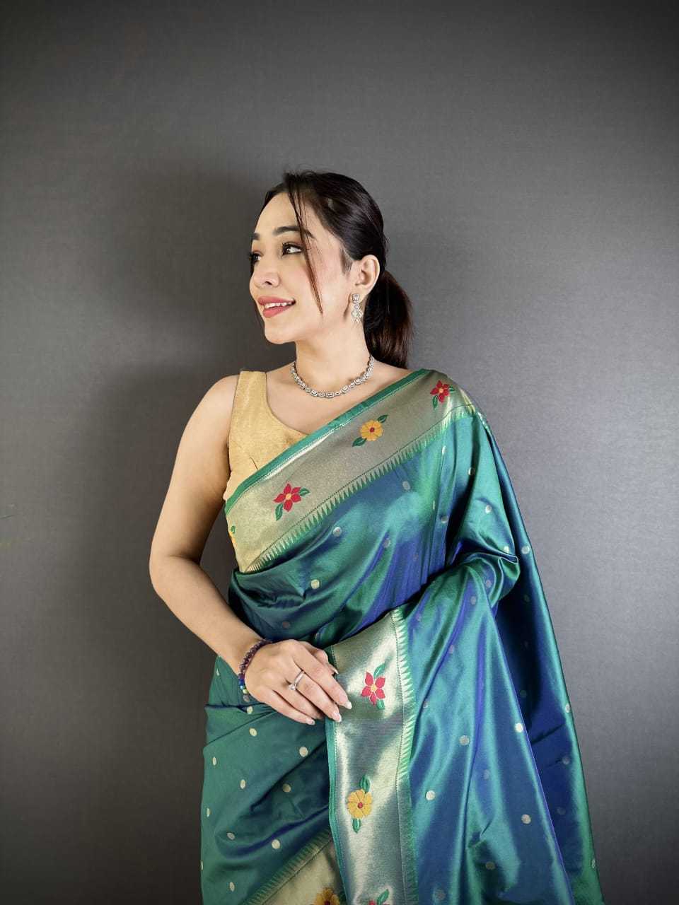 Lichi Silk Paithani Saree