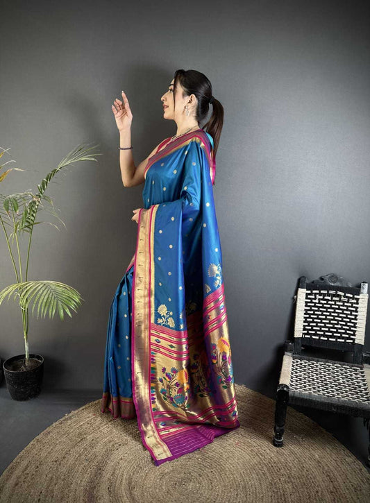 Taara Lichi Silk Designer Saree