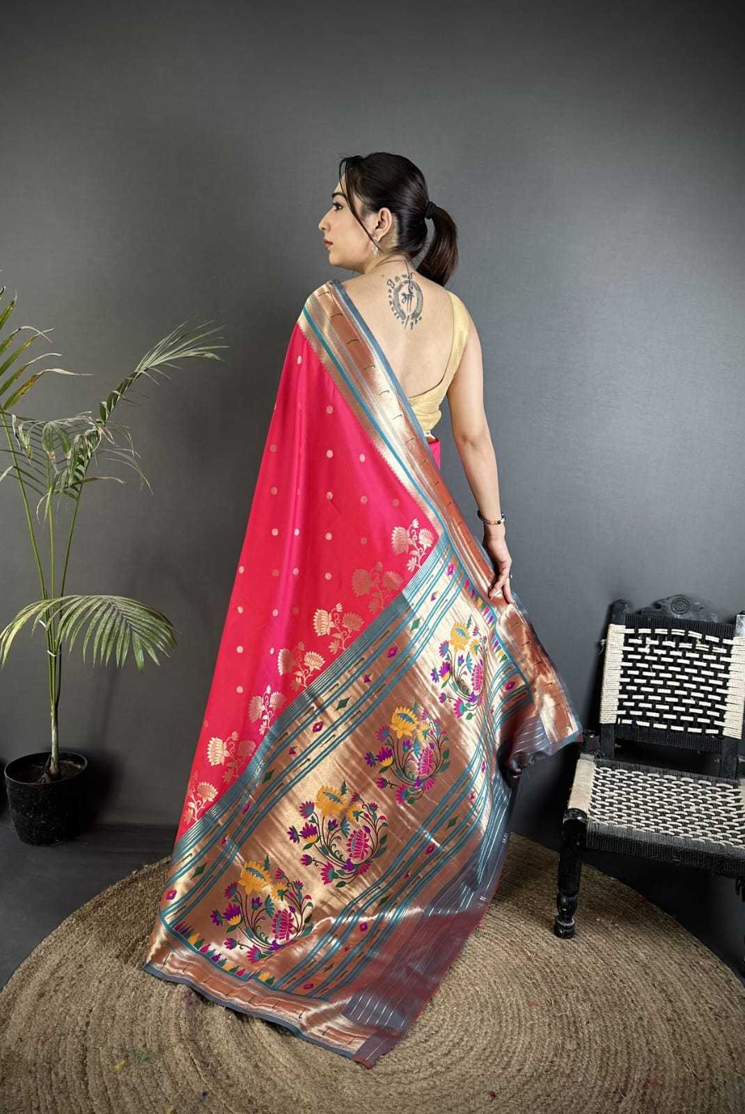 Lichi Silk Paithani Saree