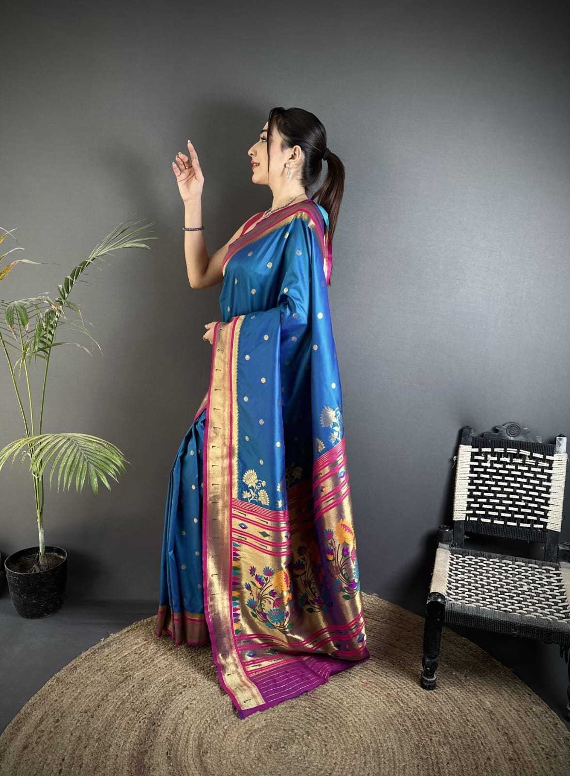 Lichi Silk Paithani Saree