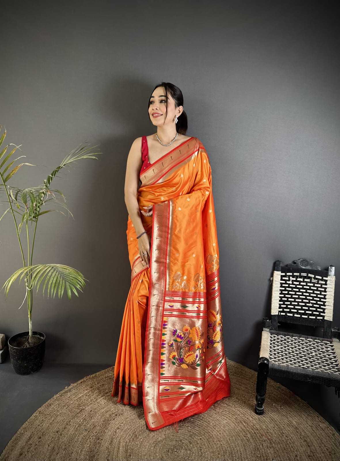 Lichi Silk Paithani Saree