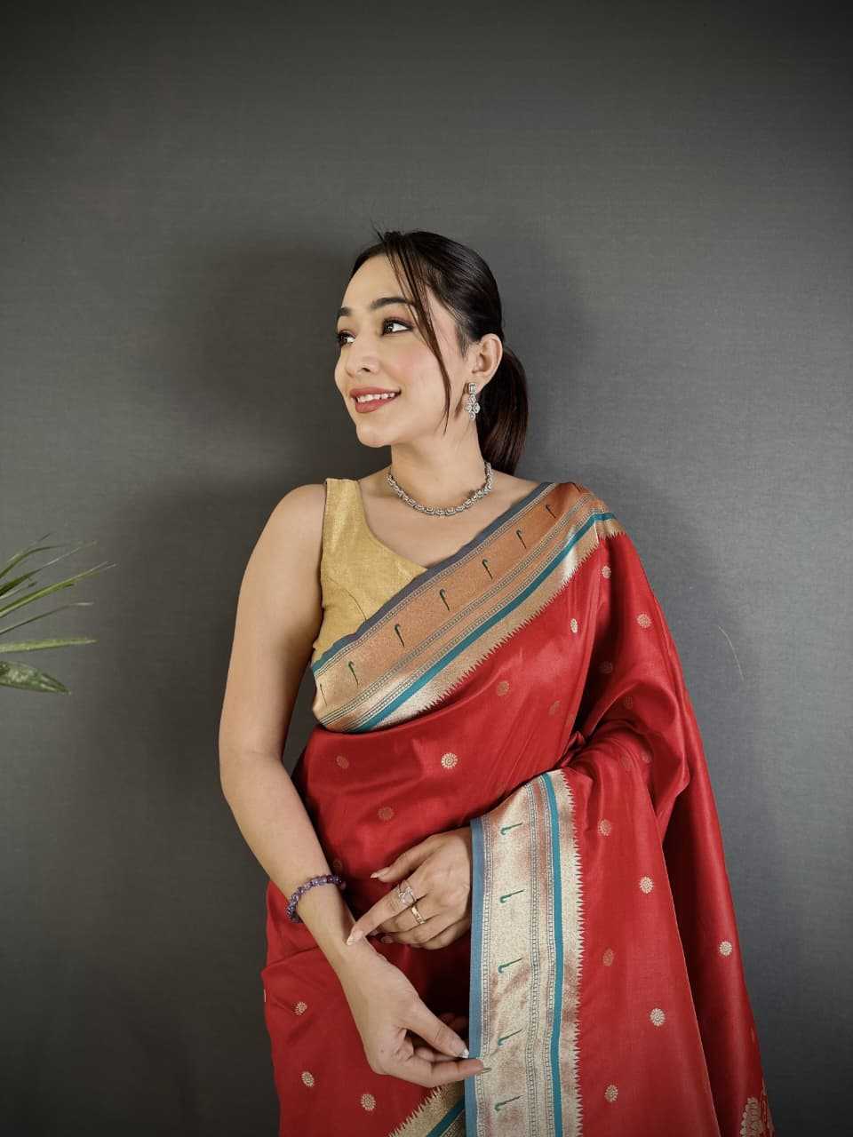 Lichi Silk Paithani Saree