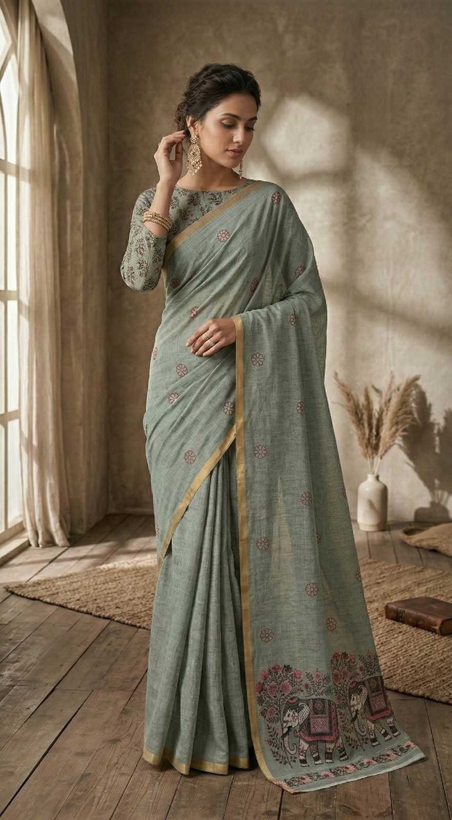 Printed Saree
