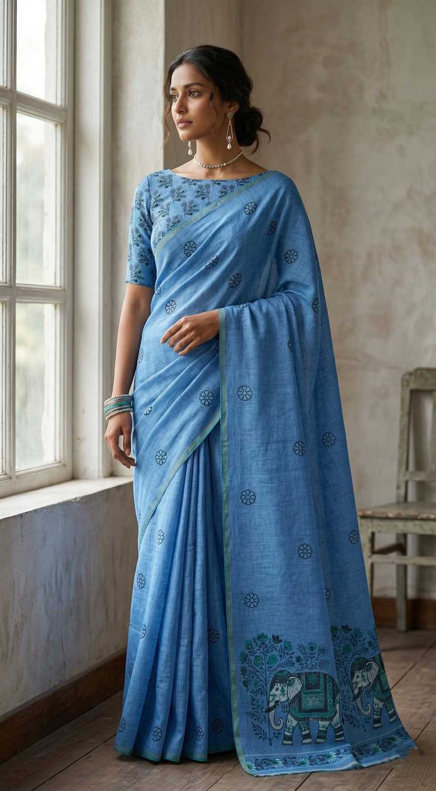 Printed Saree