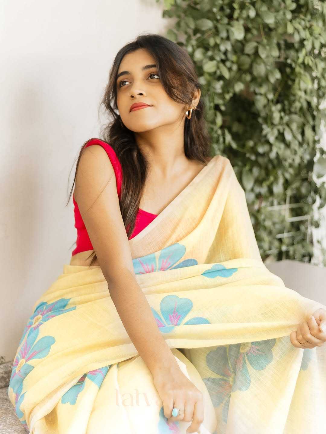 Linen Fancy Saree