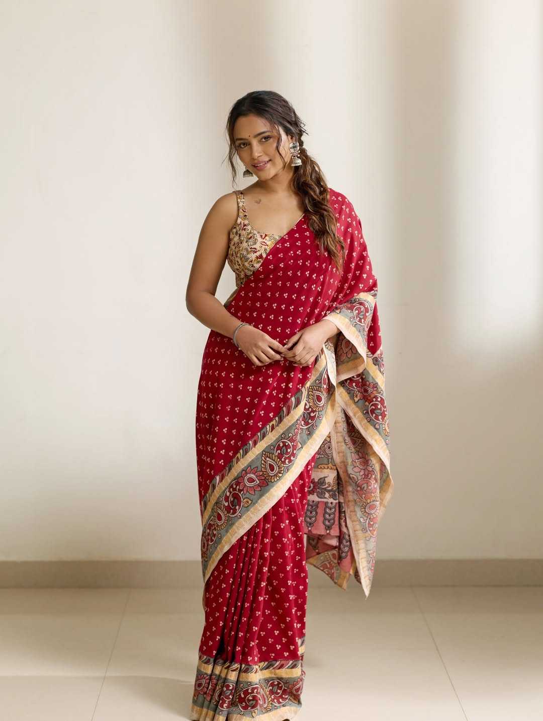 Linen Printed Saree