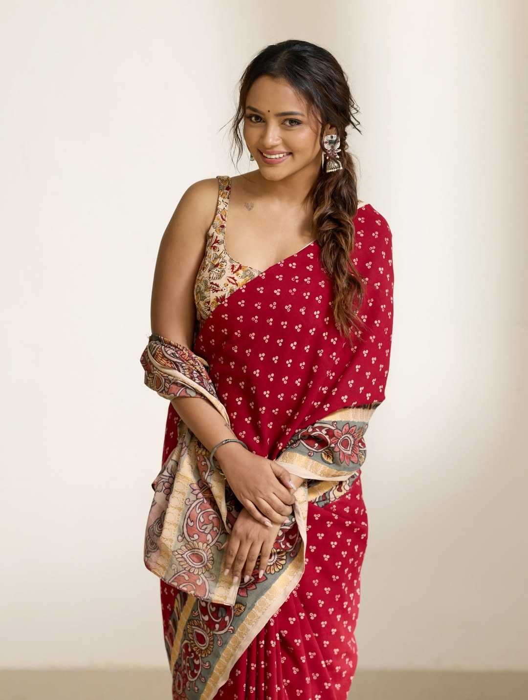 Linen Printed Saree