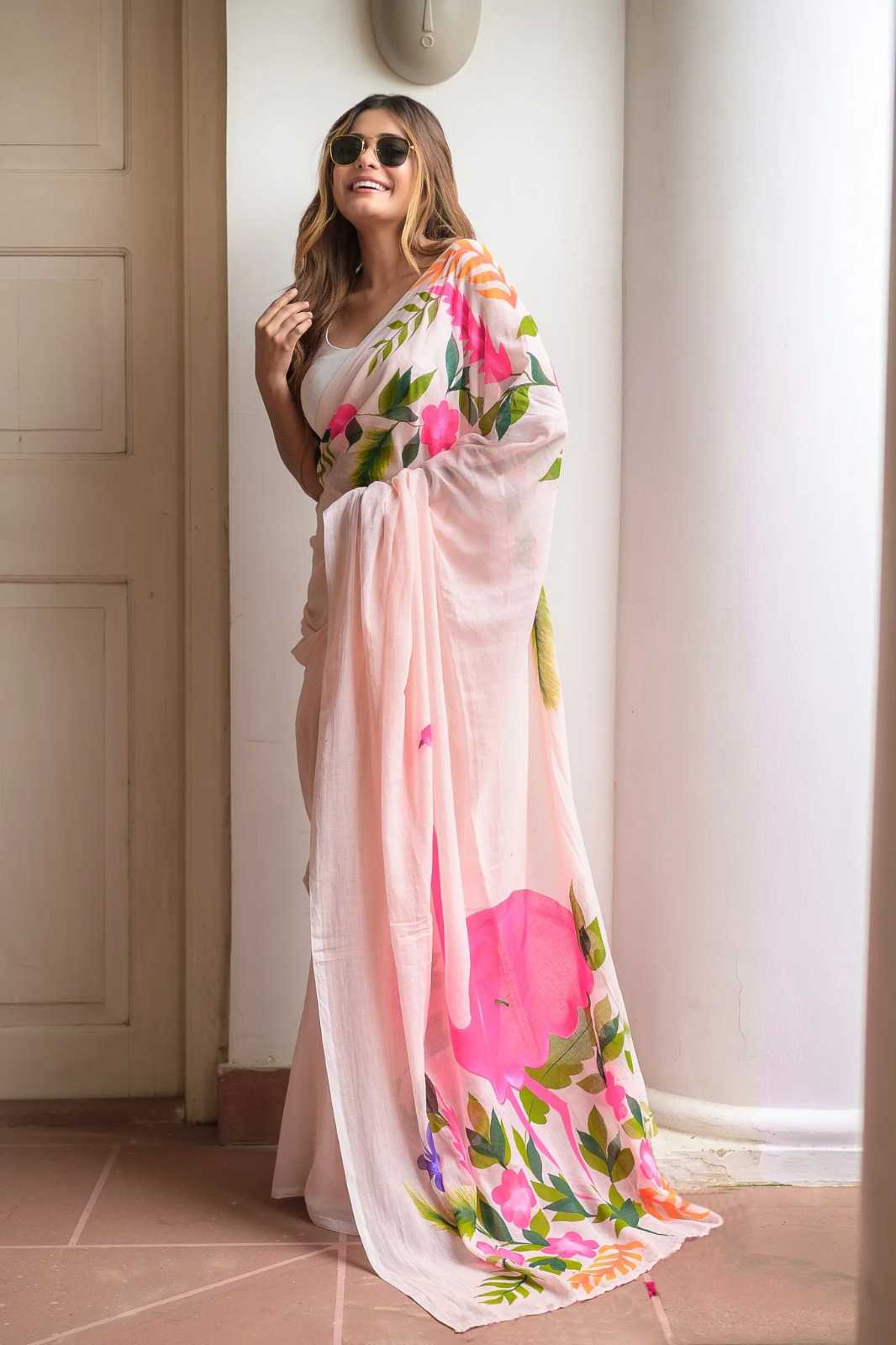 Linen Designer Saree