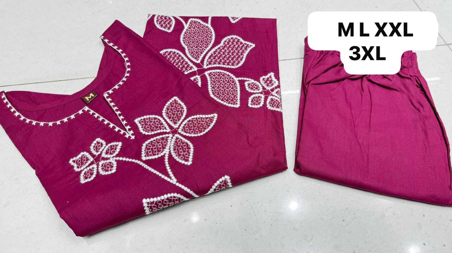 Cotton Cambric Designer Kurti