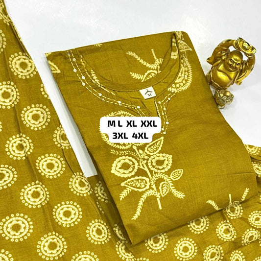 Cotton Cambric Party Wear Kurti
