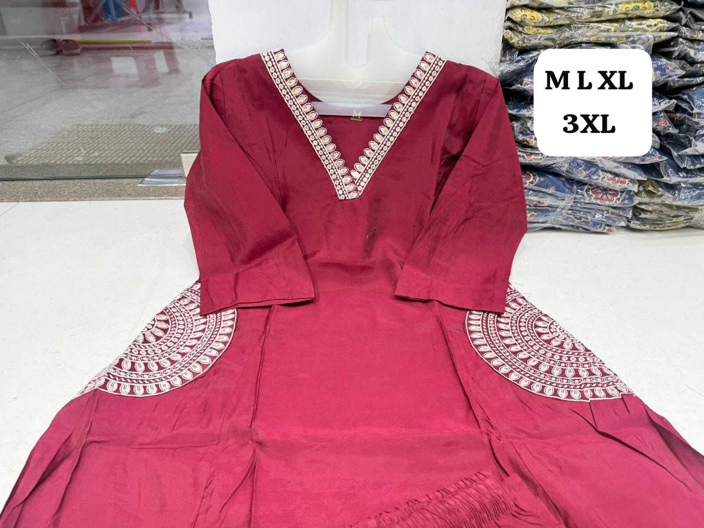 Chanderi Silk Festive Kurti