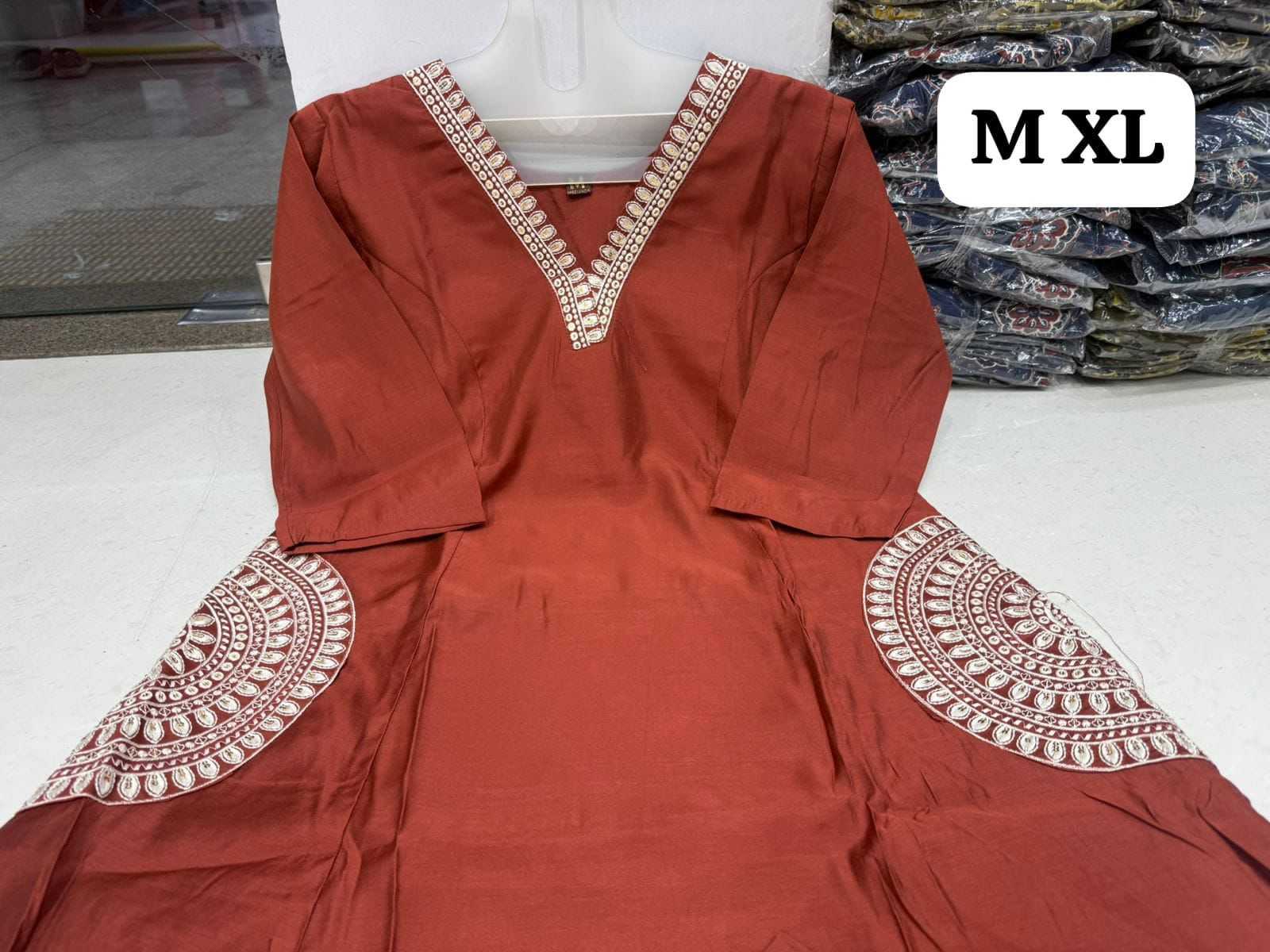Chanderi Silk Festive Kurti