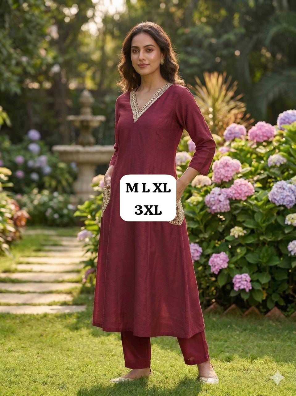 Chanderi Silk Festive Kurti