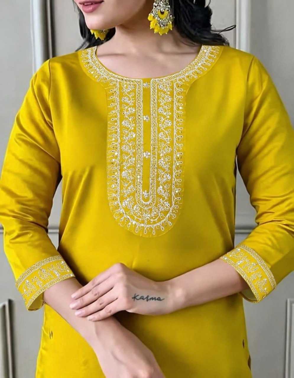 Chanderi Cotton Party Wear Kurti
