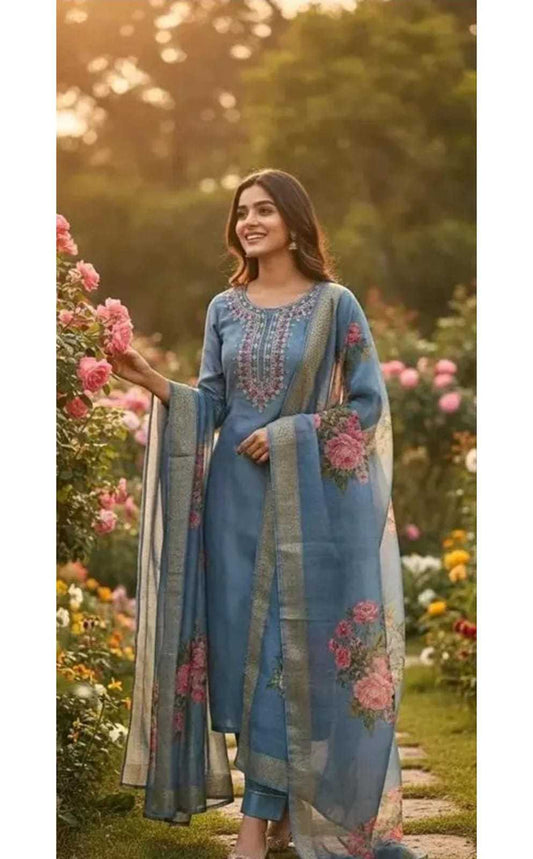Cat Cotton Party Wear Kurti