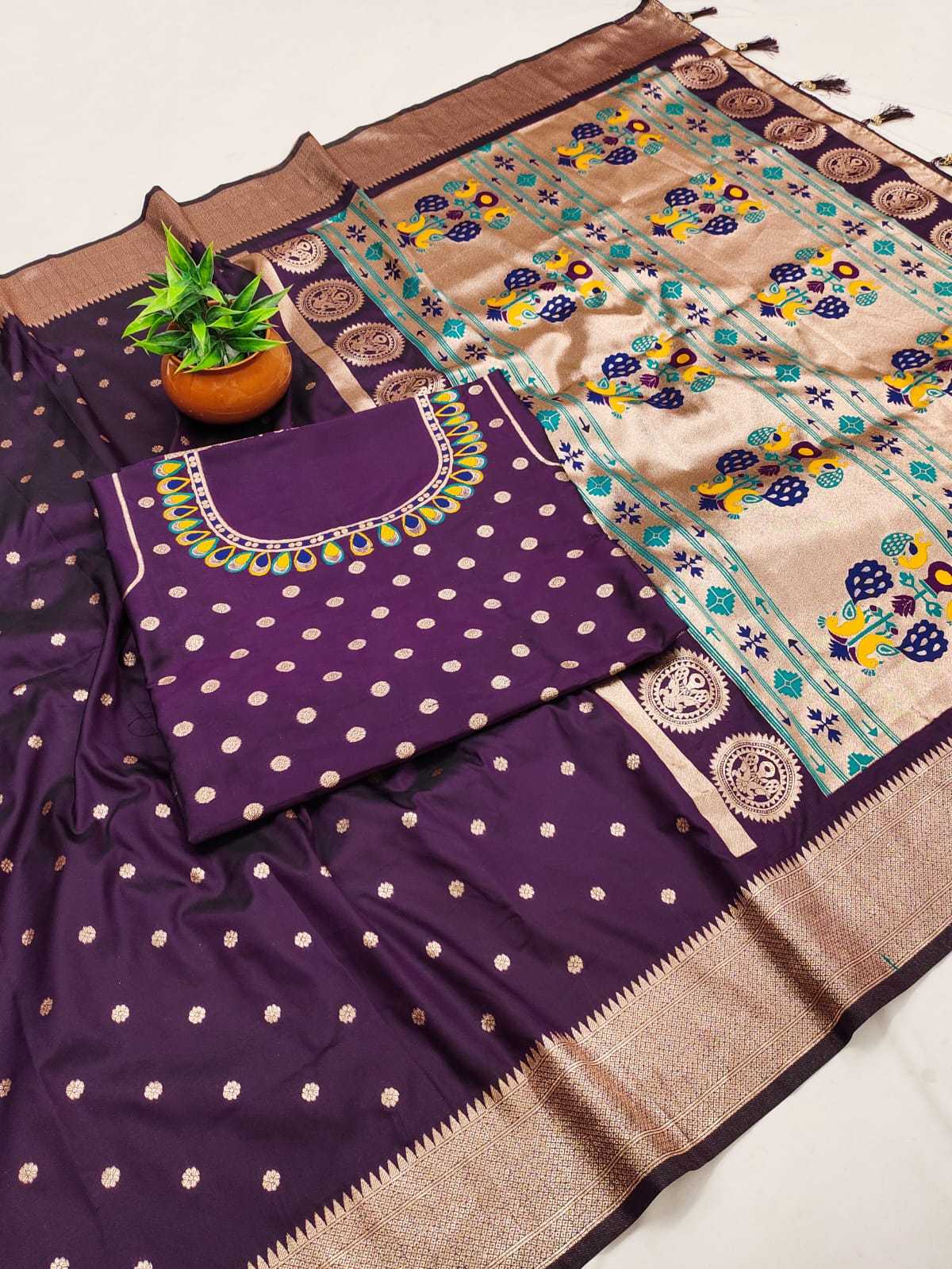 Zari Border Saree