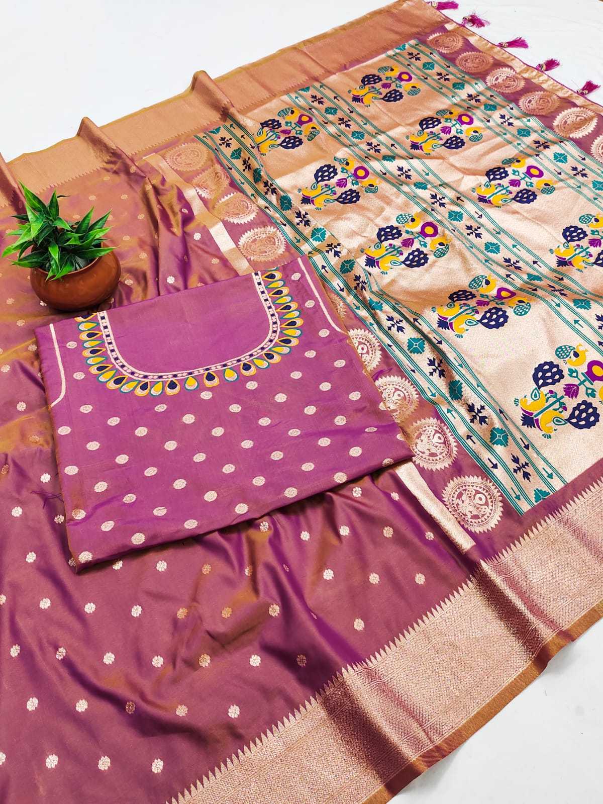 Zari Border Saree