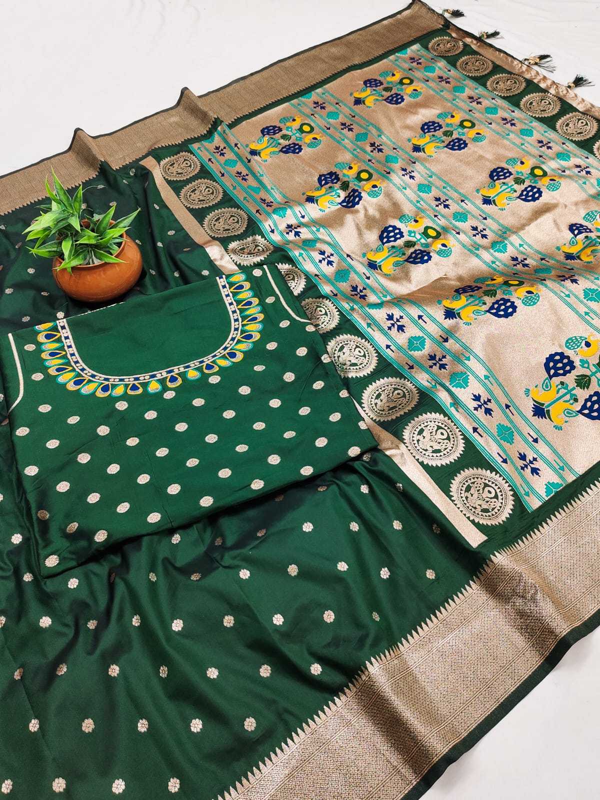 Zari Border Saree