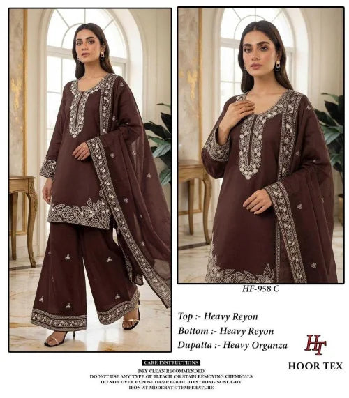 Heavy Rayon Ladies Suit in Yellow