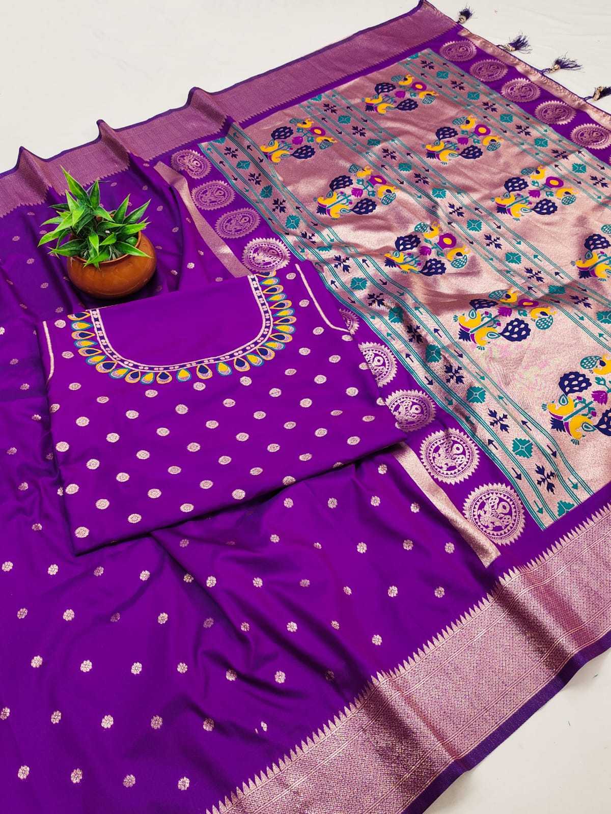 Zari Border Saree