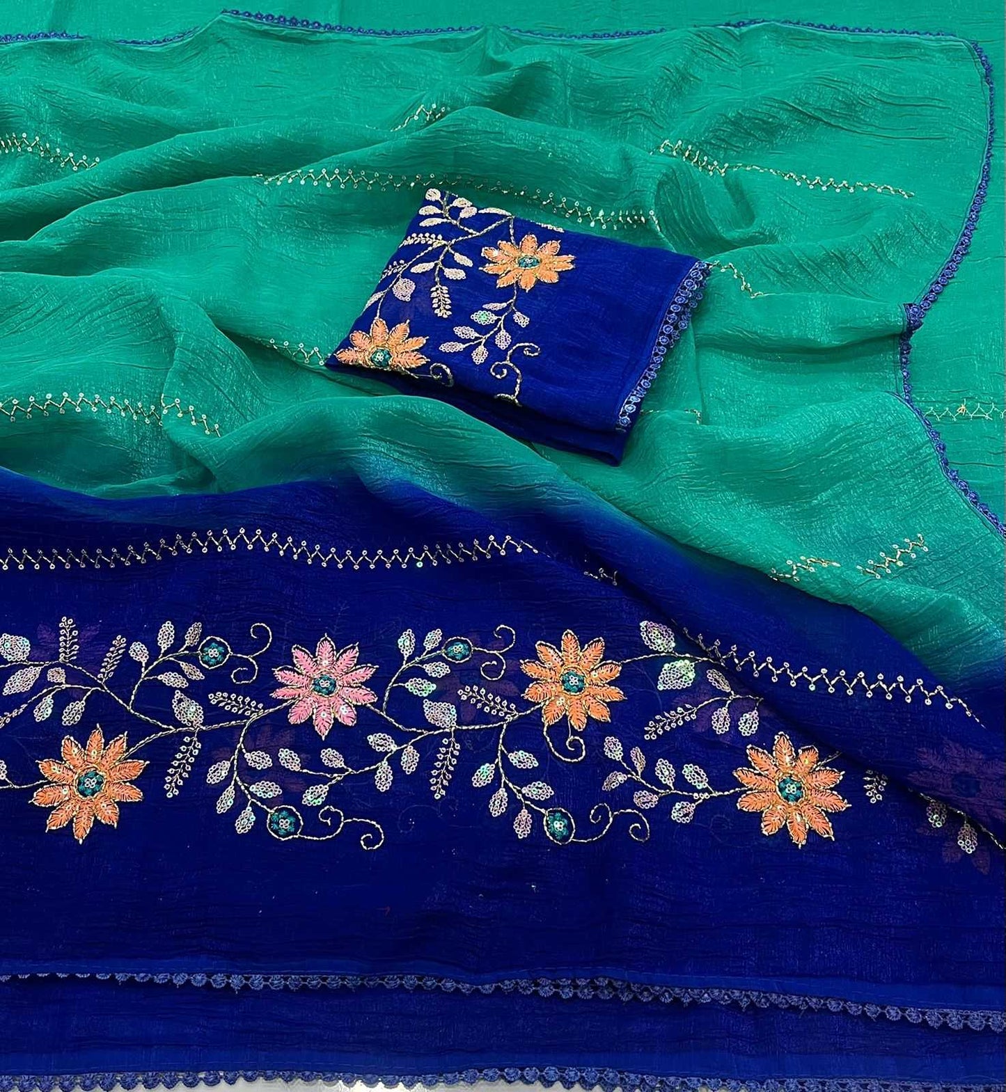 Crunchi Fancy Saree