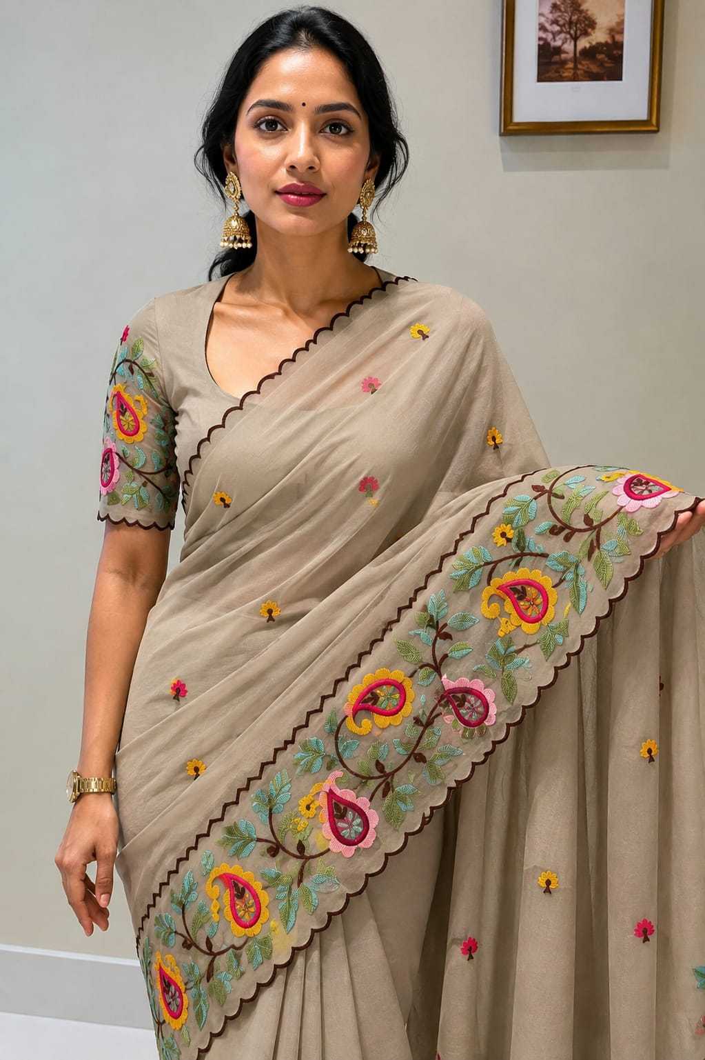 Aditi Premium Georgette Designer Saree
