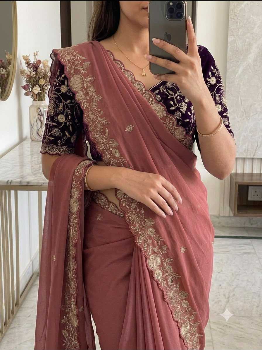 Advika Premium Georgette Designer Saree