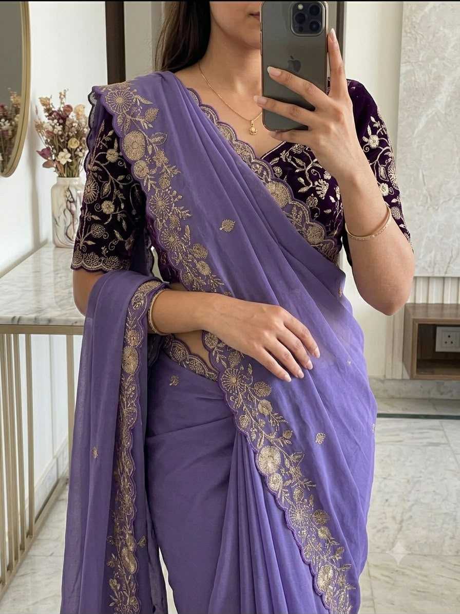 Advika Premium Georgette Designer Saree