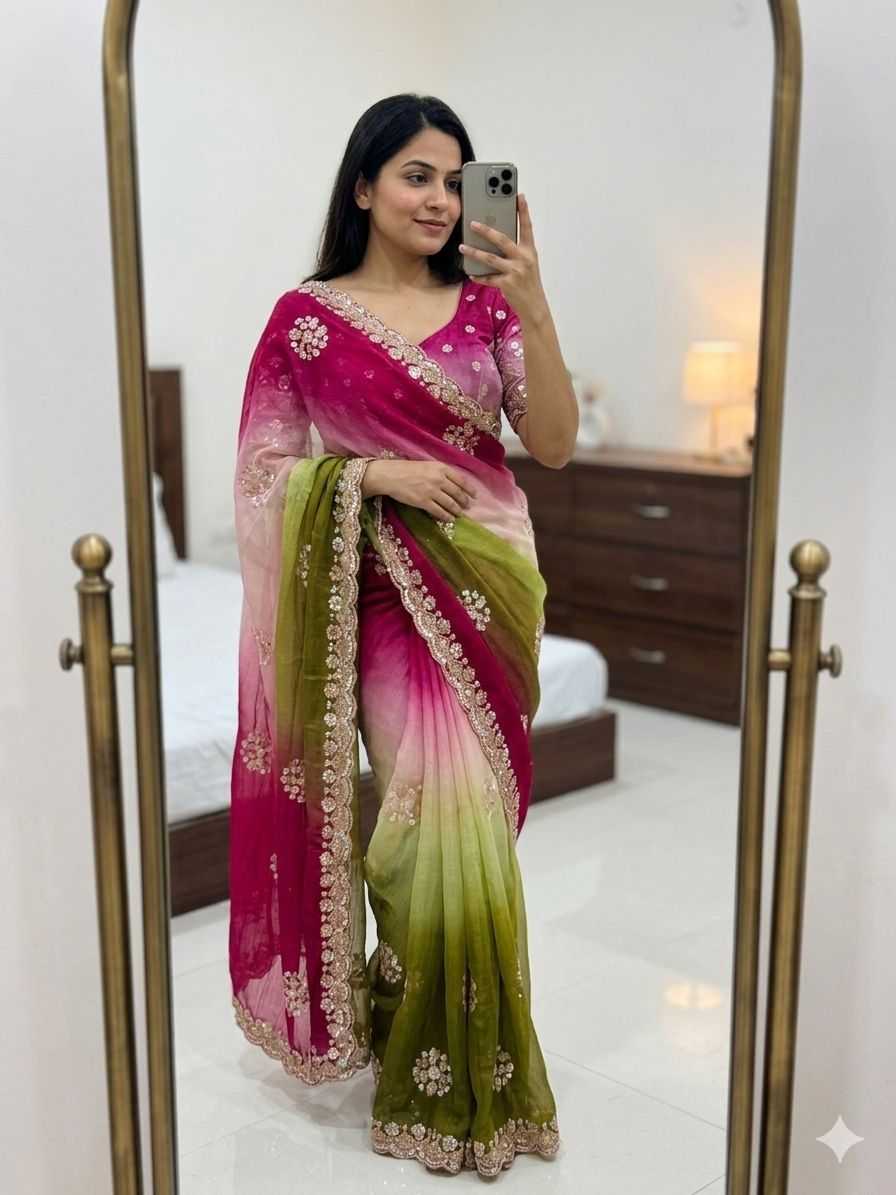 Ahaana Chiffon Designer Saree