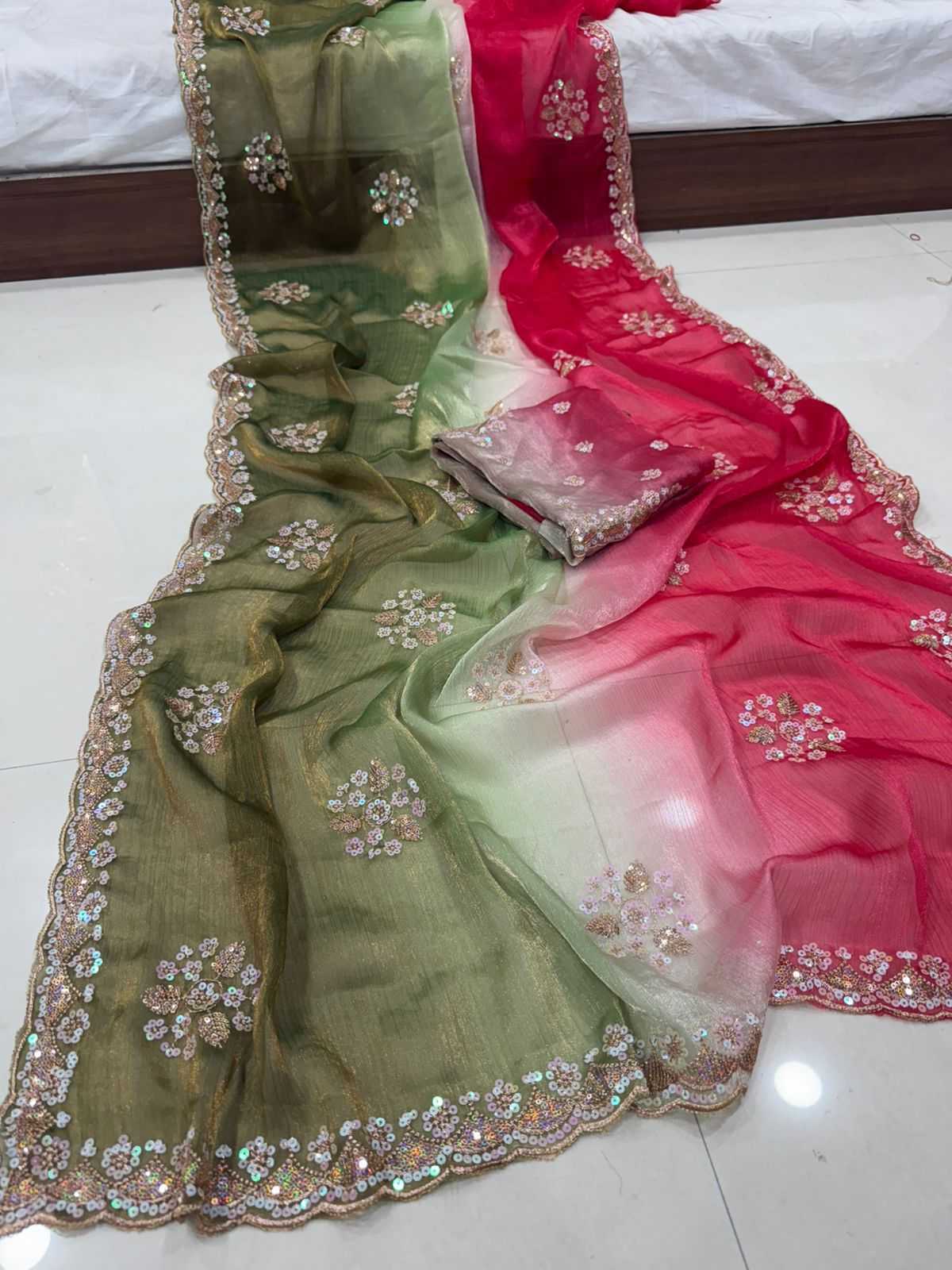 Ahaana Chiffon Designer Saree