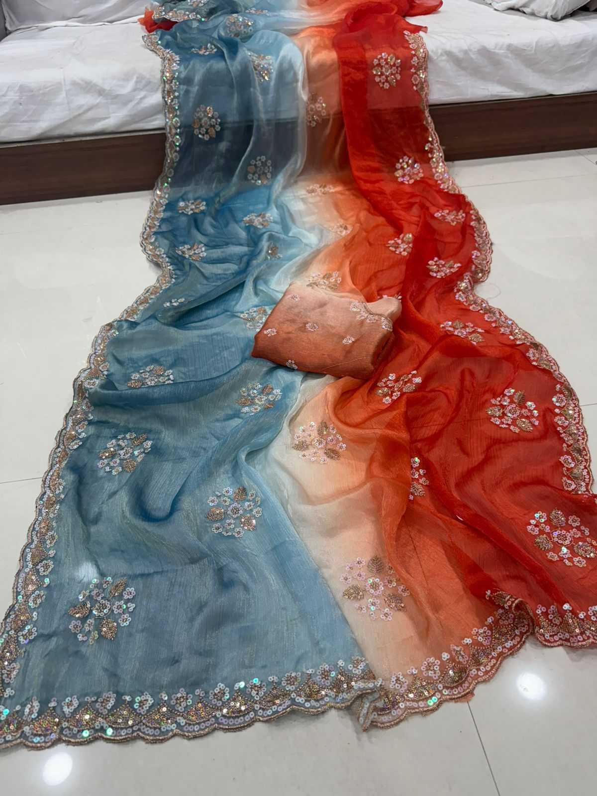 Ahaana Chiffon Designer Saree