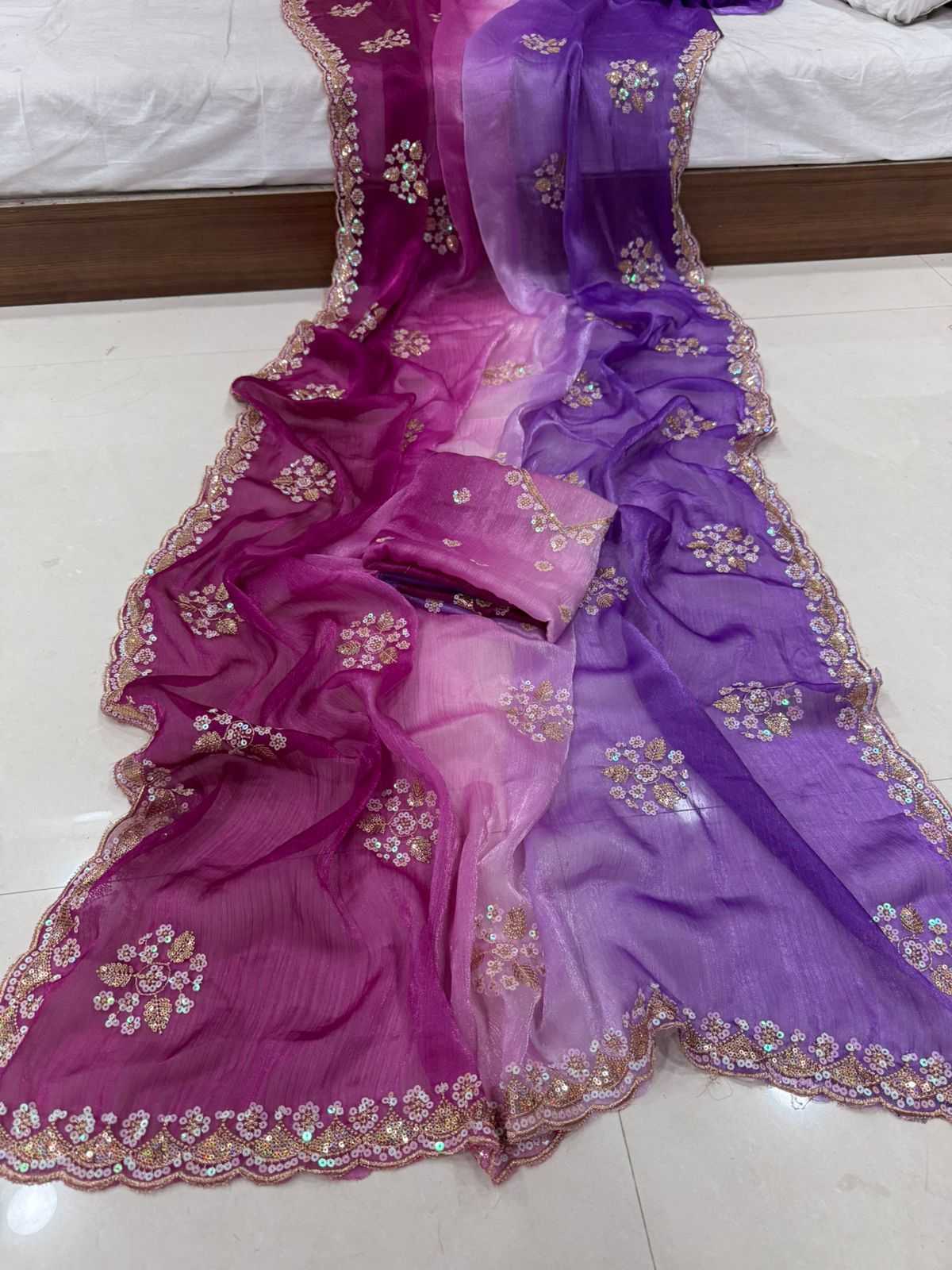 Ahaana Chiffon Designer Saree
