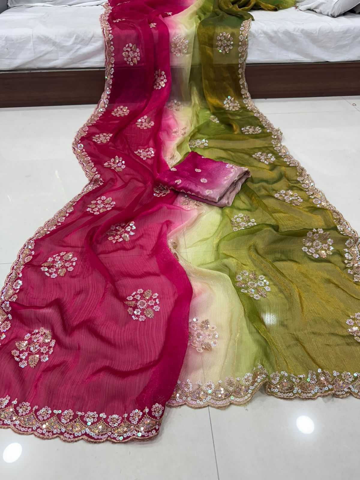 Ahaana Chiffon Designer Saree