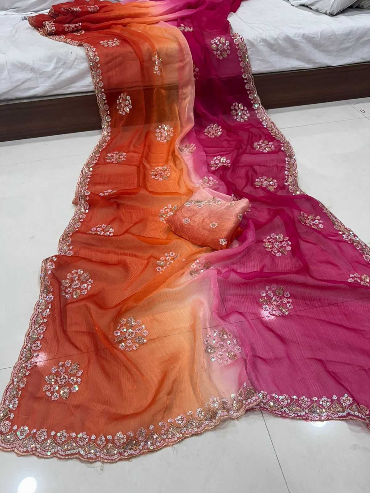 Ahaana Chiffon Designer Saree