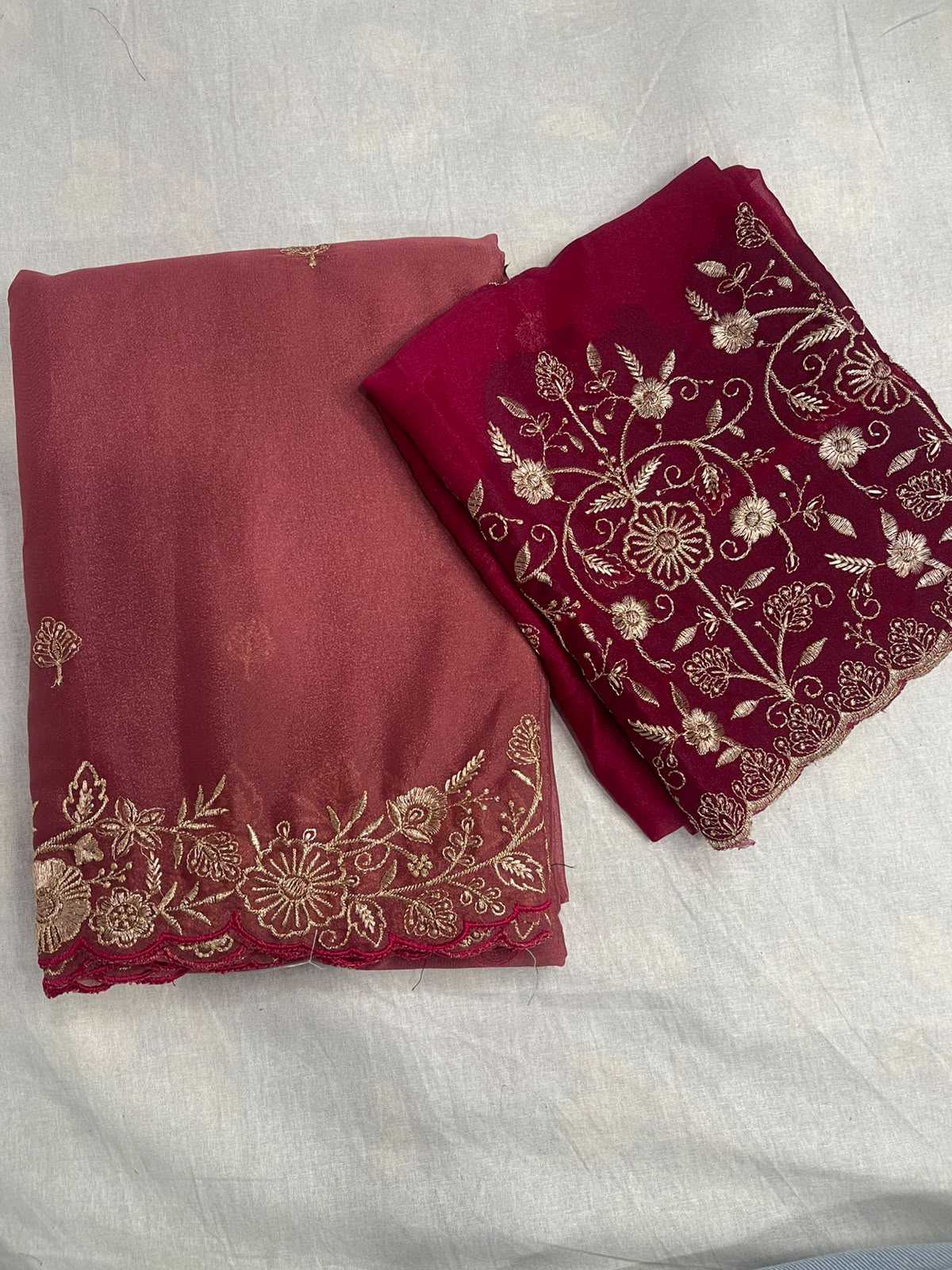Avni Premium Georgette Designer Saree in Purple